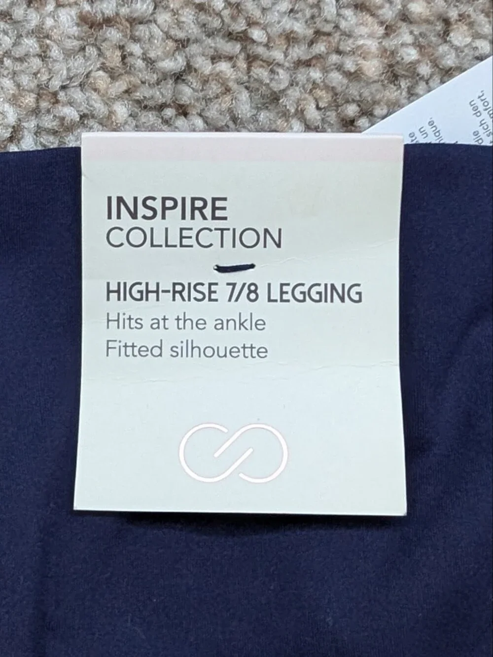 Calia Womens Opulent Blue Inspire High Rise 7/8 Ankle Legging NWT Size Medium